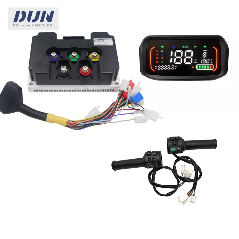 Fardriver Nd72850 Controller - Fardriver ND96680 330A 5000W-8000W BLDCホールプログラマブルコントローラー（N7ワンラインスピードメーターとT08スロットル付き）